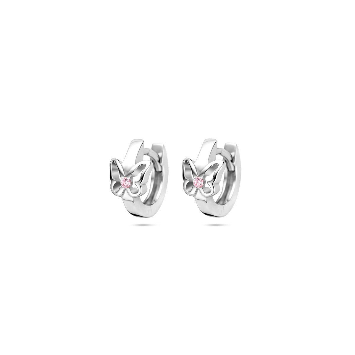 Klappohrringe Schmetterling 10,5 mm Silber rhodiniert