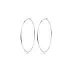 oorringen ronde buis 1,5 mm zilver wit