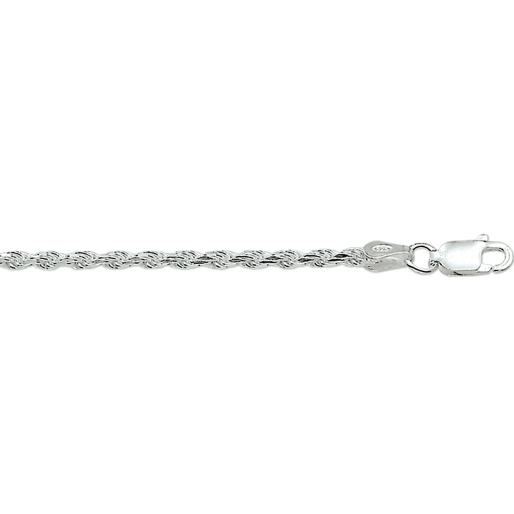 Kordel diamantiert 2,8 mm silberweiß