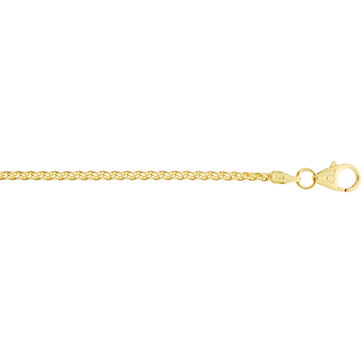 armband vossestaart 1,7 mm 14K geelgoud