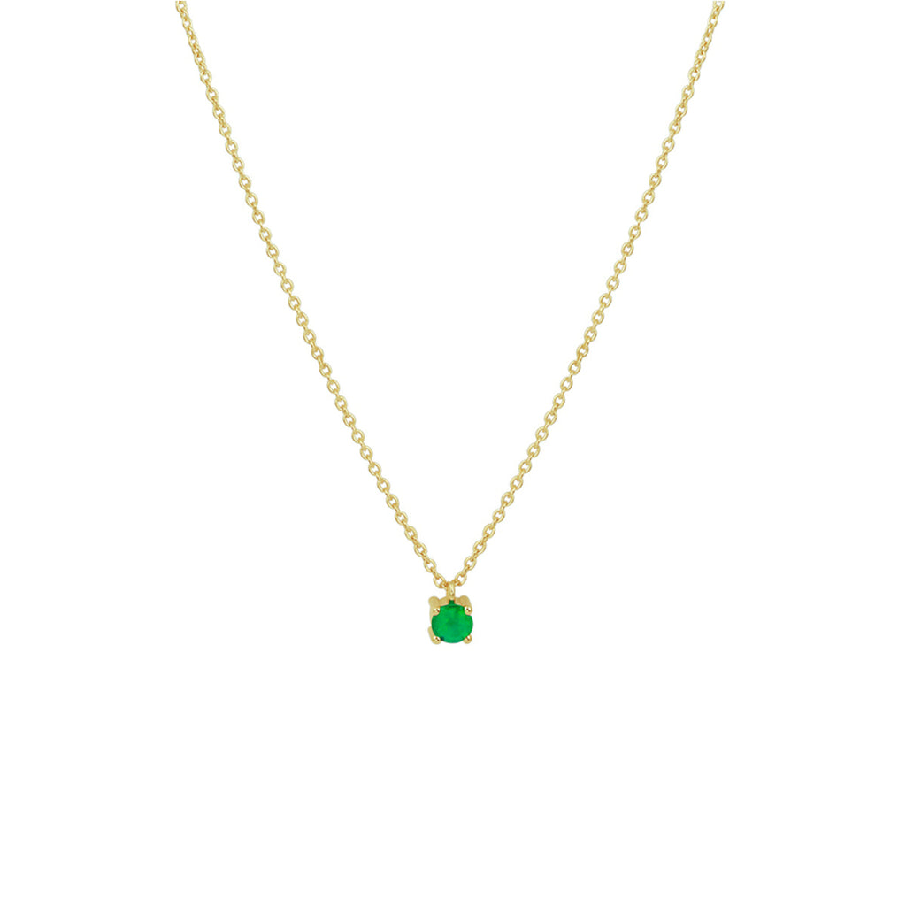 collier smaragd 40 - 42 - 44 cm 14K geelgoud