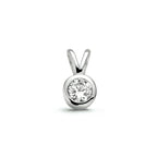 hanger zirkonia 11 mm zilver gerhodineerd