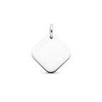 graveerhanger 15 mm zilver gerhodineerd