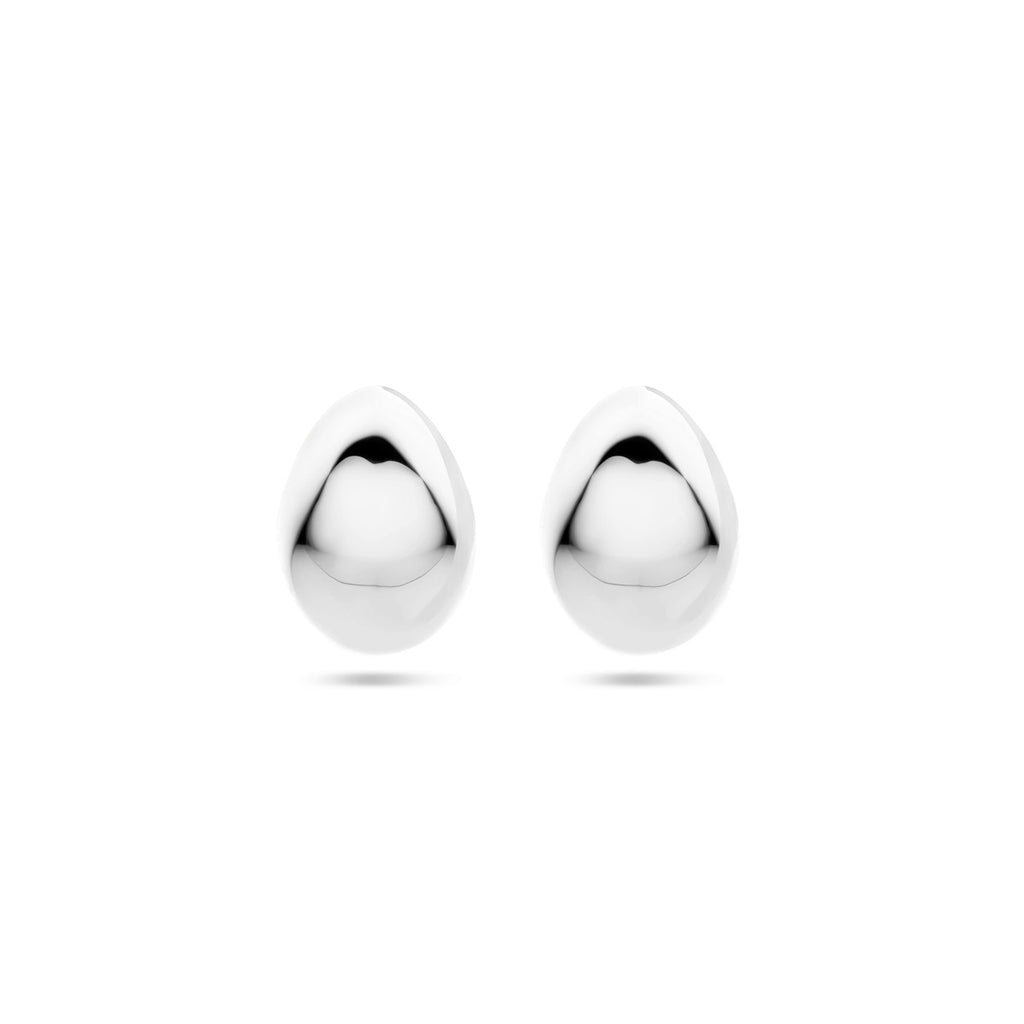Ohrstecker 17 mm rhodiniertes Silber