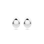 Ohrstecker 17 mm rhodiniertes Silber