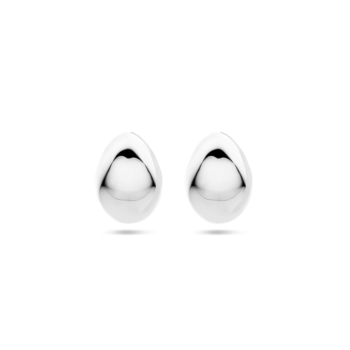 Ohrstecker 17 mm rhodiniertes Silber