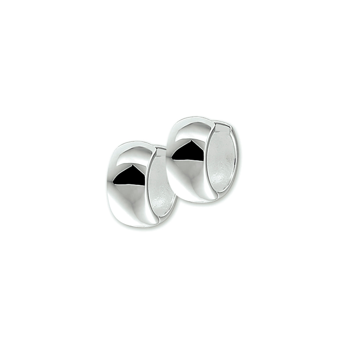klapoorringen 8,5 mm bol zilver wit