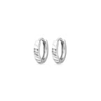 klapoorringen vlak 12 mm zilver gerhodineerd