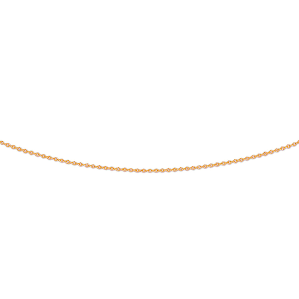 collier anker plat 0,8 mm 41 - 43 - 45 cm 14K roségoud