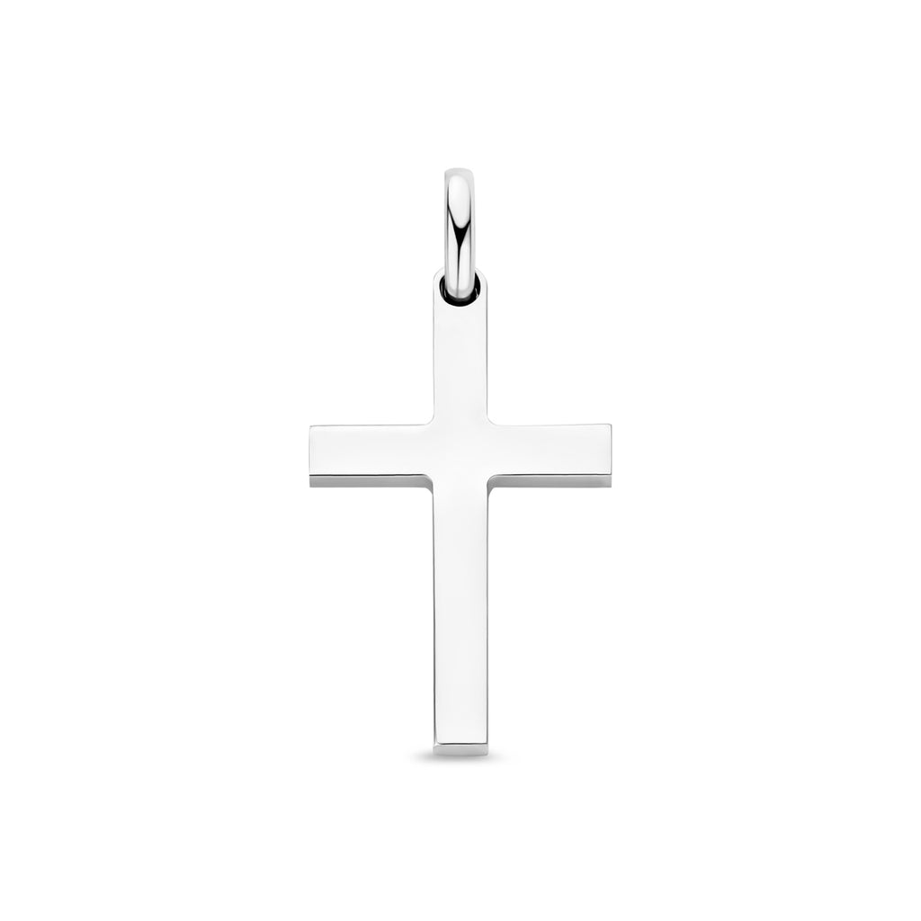 Anhänger Kreuz Silber rhodiniert