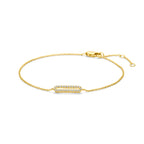armband diamant 0.09ct h si 15,5 - 17 - 18 cm 14K geelgoud