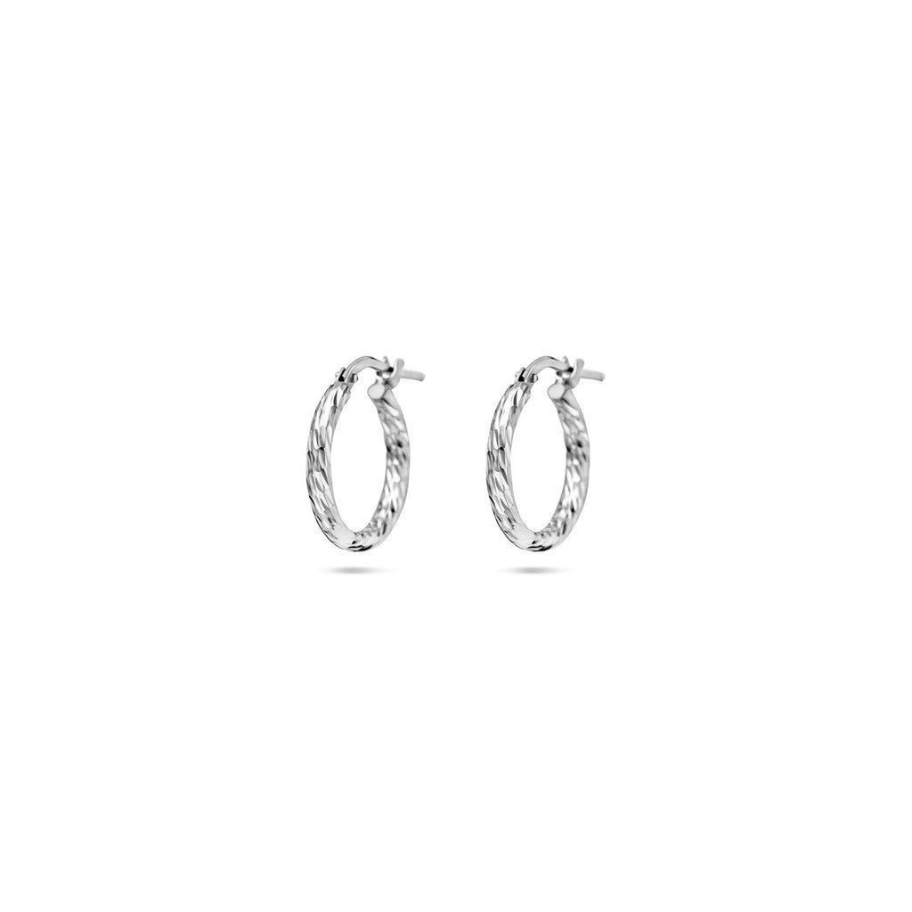 oorringen gediamanteerd 2,0 mm zilver gerhodineerd
