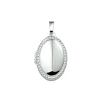 medaillon zilver wit