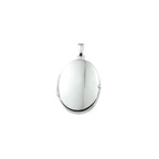medaillon 22 mm zilver gerhodineerd