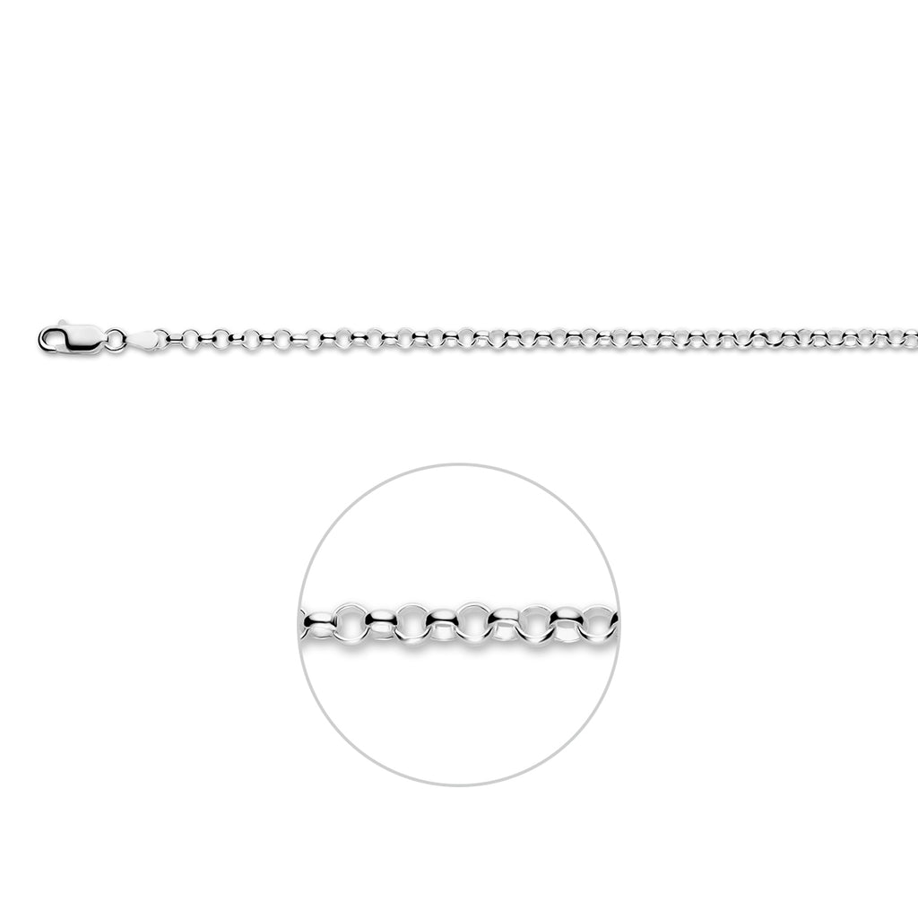 jasseron 3,6 mm zilver wit