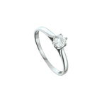 Ring Zirkonia Silber rhodiniert