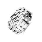 Ringglied Silber rhodiniert