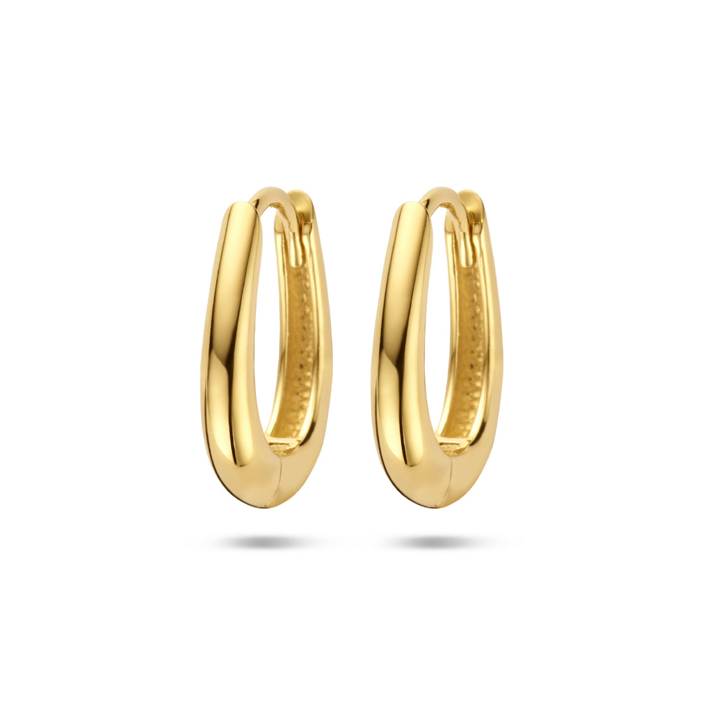 klapoorringen 14K geelgoud