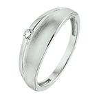Ring Zirkonia Poly/Silber matt rhodiniert
