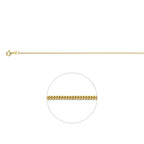 Panzerkette 0,8 mm 14K Gelbgold