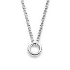 Gliederkette mit Verbinder 46 cm rhodiniertes Silber
