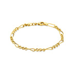 9K Armband 4 mm 18,5 cm 9K Gelb