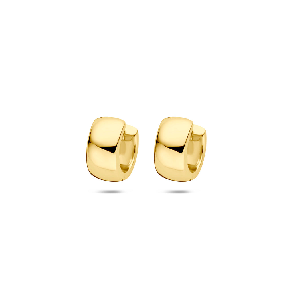 Klappohrringe 10,5 mm 1 Mikron versilbert (gelb)