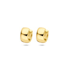 Klappohrringe 10,5 mm 1 Mikron versilbert (gelb)
