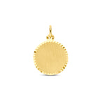 graveerhanger gediamanteerd 21 mm 14K geelgoud