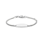 Gravurarmband 11 - 13 cm Silber weiß