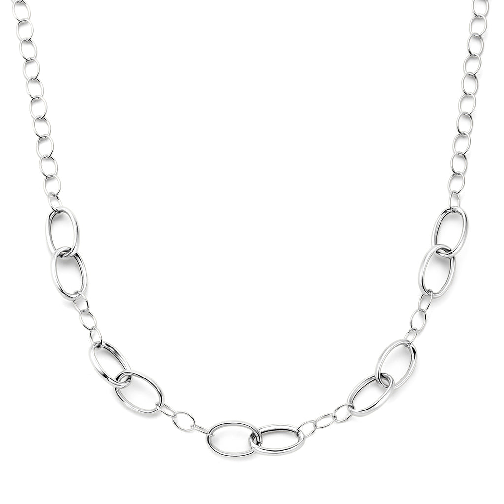 collier 11 mm 45 cm zilver gerhodineerd