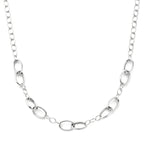 collier 11 mm 45 cm zilver gerhodineerd