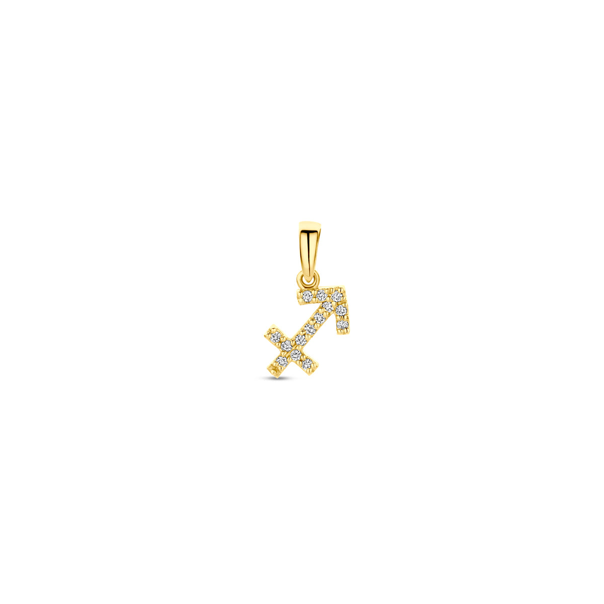 Anhänger Sternzeichen Diamant H SI 14K Gelbgold
