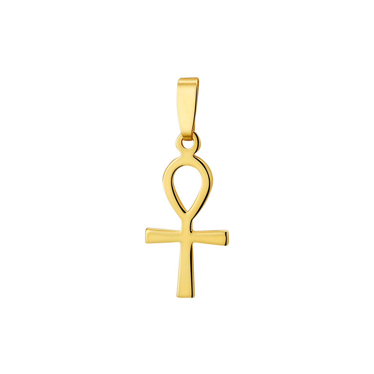 hanger ankh kruis 20 mm 14K geelgoud