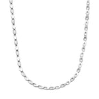 Halskette poliert/matt 6,0 mm 45 cm Silber rhodiniert