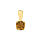 hanger citrien 9 mm 14K geelgoud - rond