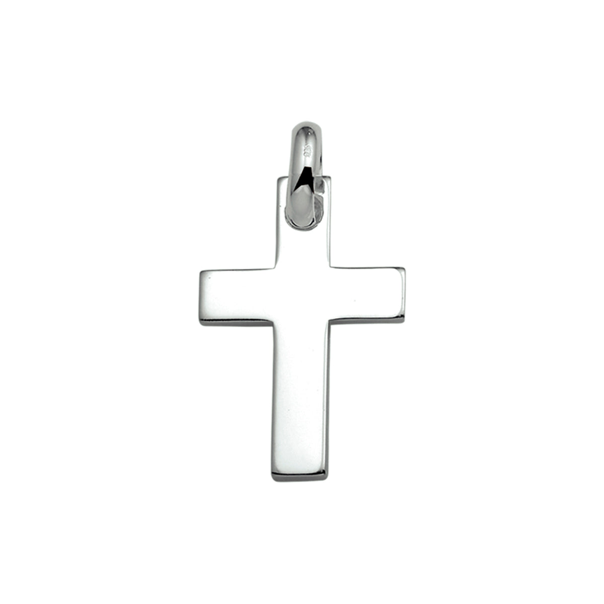 Anhänger Kreuz silber weiß