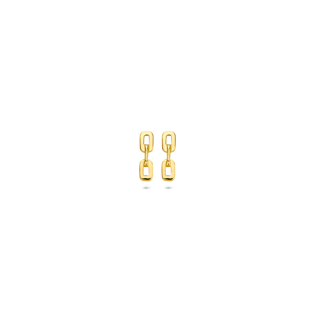 oorknoppen schakel 7 mm 14K geelgoud