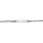 Gravurarmband Ankerplatte 5,0 mm 14 - 16 cm Silber rhodiniert