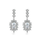 oorhangers zirkonia zilver gerhodineerd