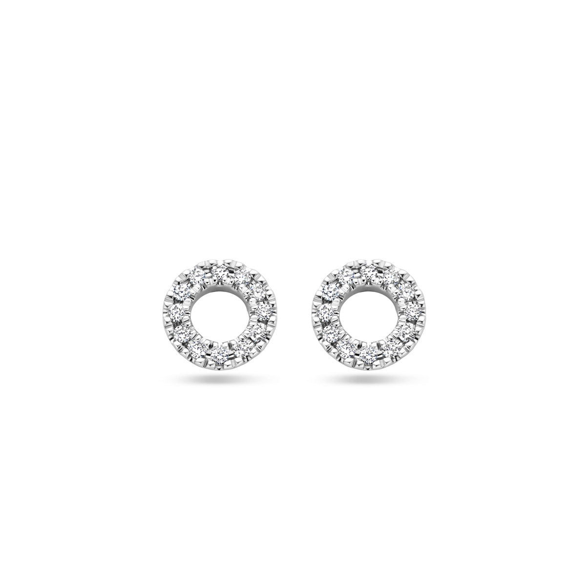 Ohrstecker Diamant 0.07ct (2x 0.035ct) H SI 5,5 mm 14K Weißgold