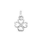 hanger klavertje 10 mm zilver gerhodineerd