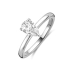 Ring Zirkonia Silber rhodiniert