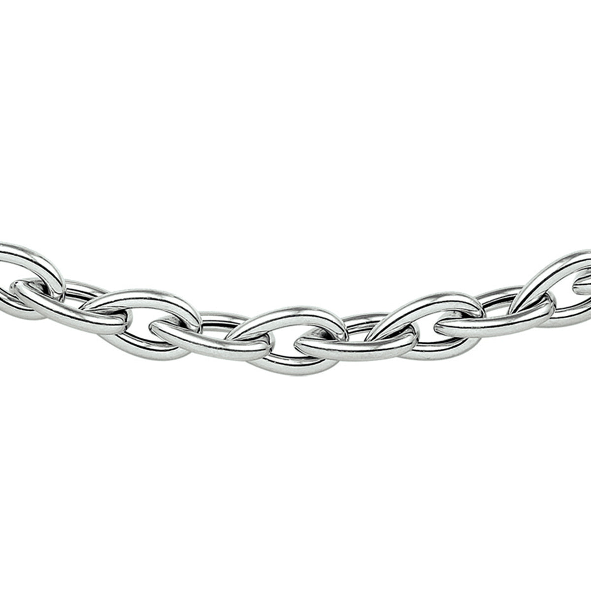 collier 7 mm 47 cm zilver gerhodineerd