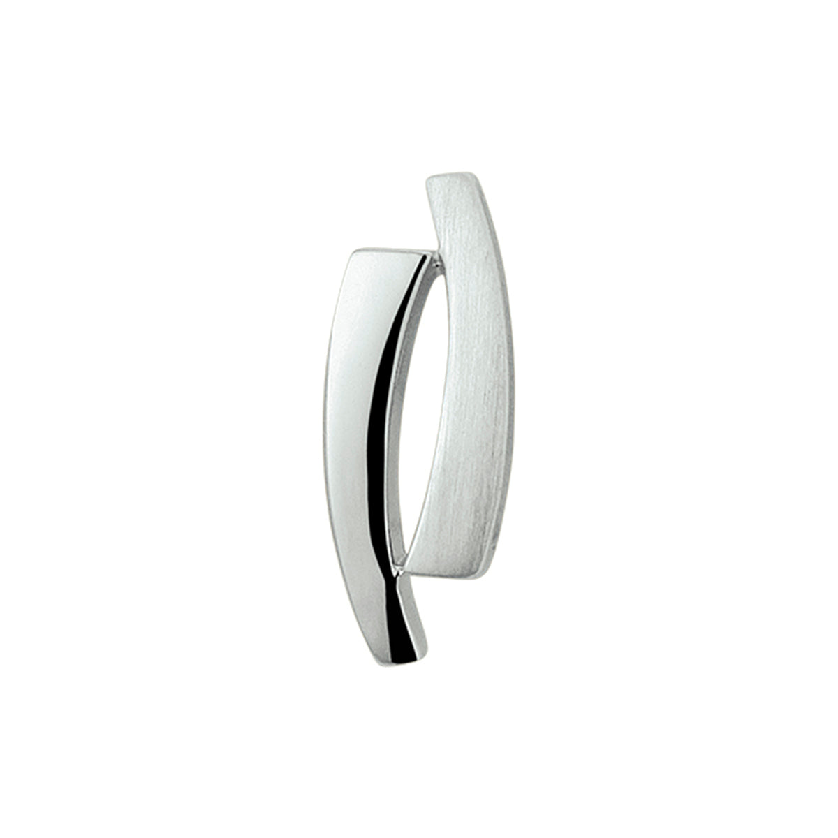 hanger poli/mat zilver gerhodineerd