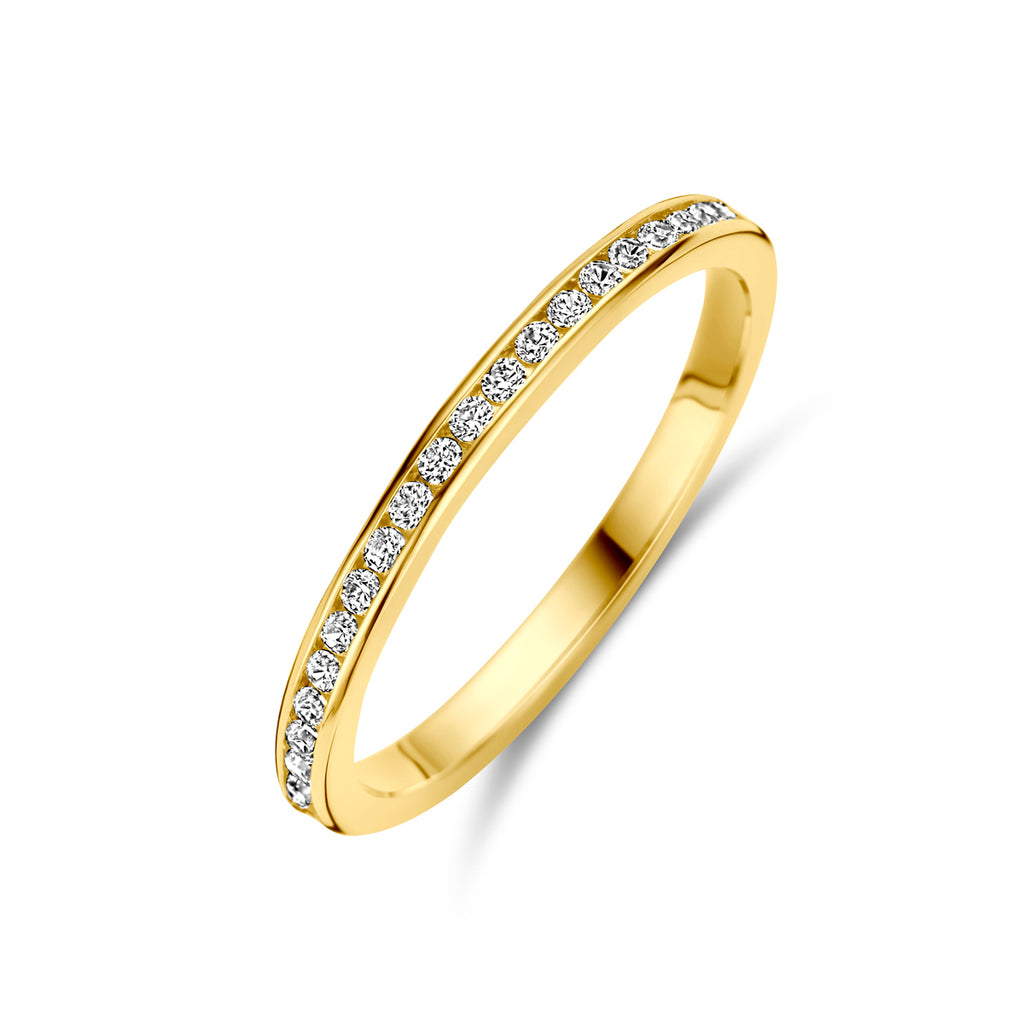 Verlängerungsring Zirkonia 14K Gelbgold