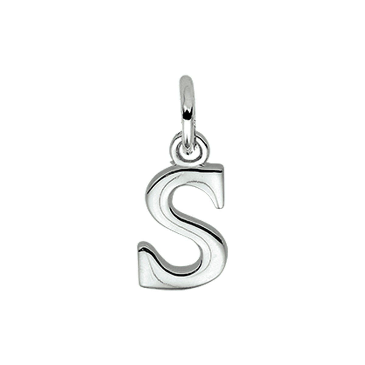 Anhänger Buchstabe silber weiß