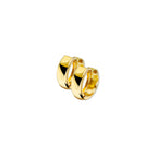 Ohrhänger Flachrohr 14K Gelbgold