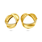 klapoorringen zirkonia poli/mat 21,5 mm 1 micron zilver verguld (geel)
