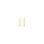 Ohrstecker Balken 8,5 mm 14K Gelbgold